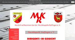 Desktop Screenshot of musikkapelle-rulfingen.de