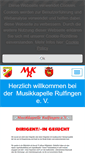 Mobile Screenshot of musikkapelle-rulfingen.de