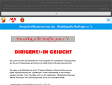 Tablet Screenshot of musikkapelle-rulfingen.de